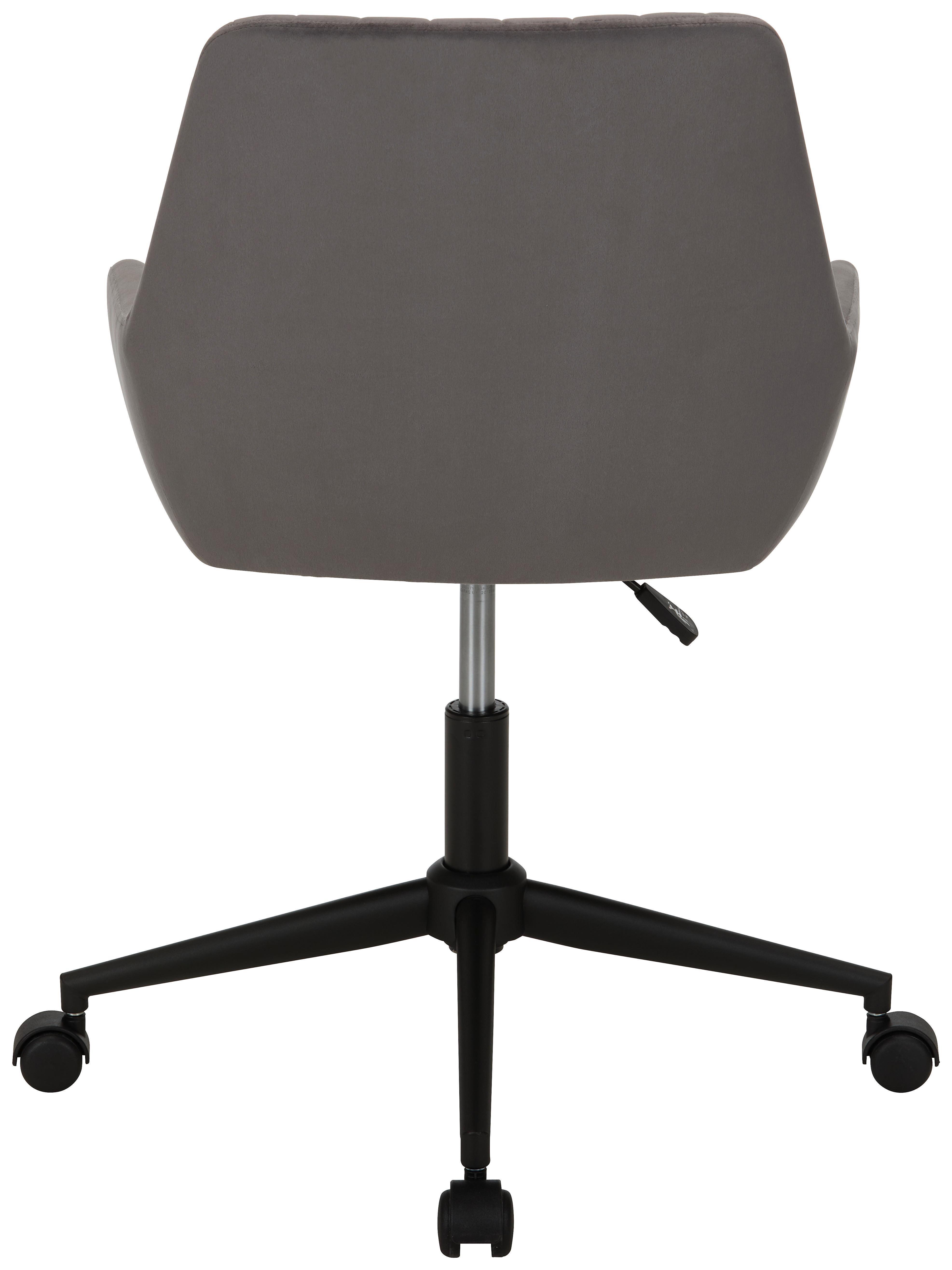 SNURRSTOL CHILLY - grå/svart, Modern, metall/textil (60/82,5-92/60cm) - Mömax