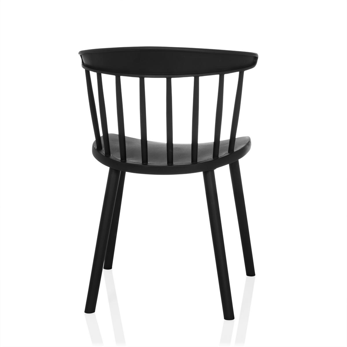 Konferenčni Stol Artifo Rib, Črna - črna, Moderno, umetna masa (53/75/45cm) - MID.YOU