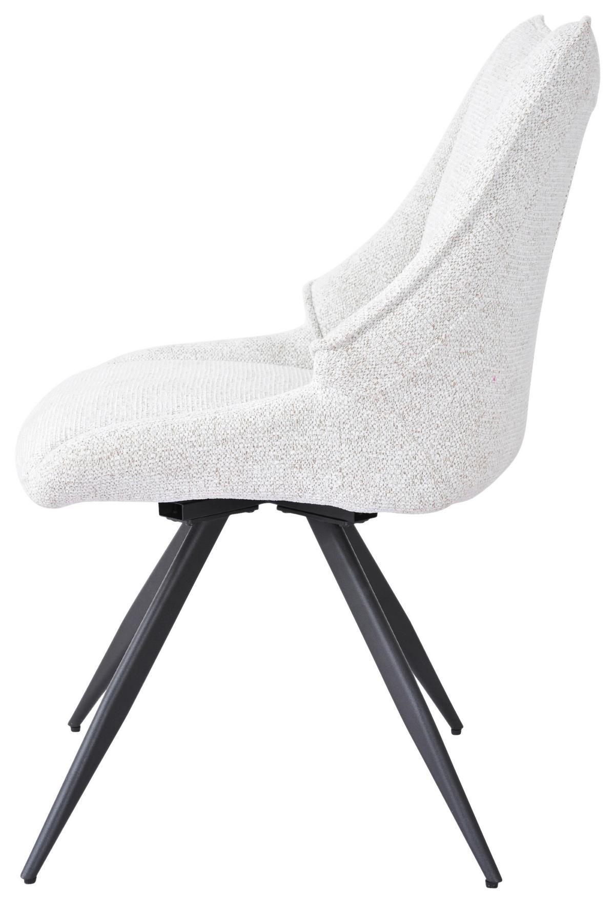 Stolica Ava - svijetlo siva/crna, Design, metal/tekstil (57/90,5/64,5cm) - Premium Living