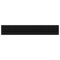 Poliță de perete LUSAKA - negru, Trend, material pe bază de lemn (150/25/22cm) - Premium Living