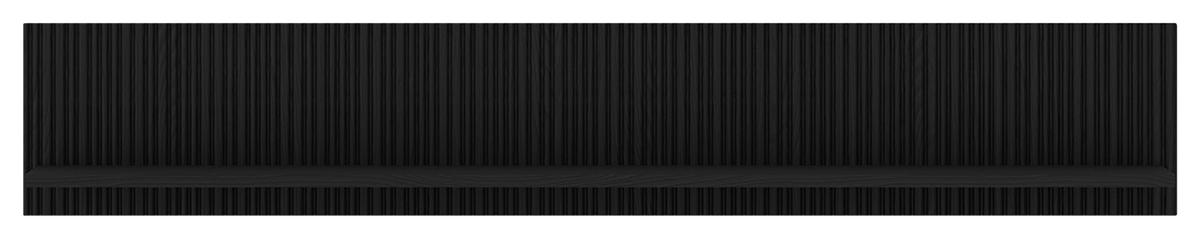 Poliță de perete LUSAKA - negru, Trend, material pe bază de lemn (150/25/22cm) - Premium Living