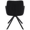 CHAISE ACCOUDOIRS JOSY - noir, Design, cuir/métal (57/86/61cm) - Mömax