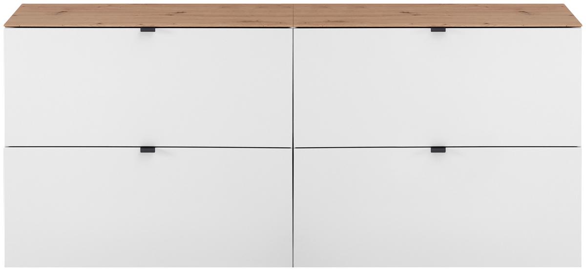 PRZEDPOKÓJ DIANA - biały/dąb artisan, Design, materiał drewnopochodny (255/179/37cm) - Voleo