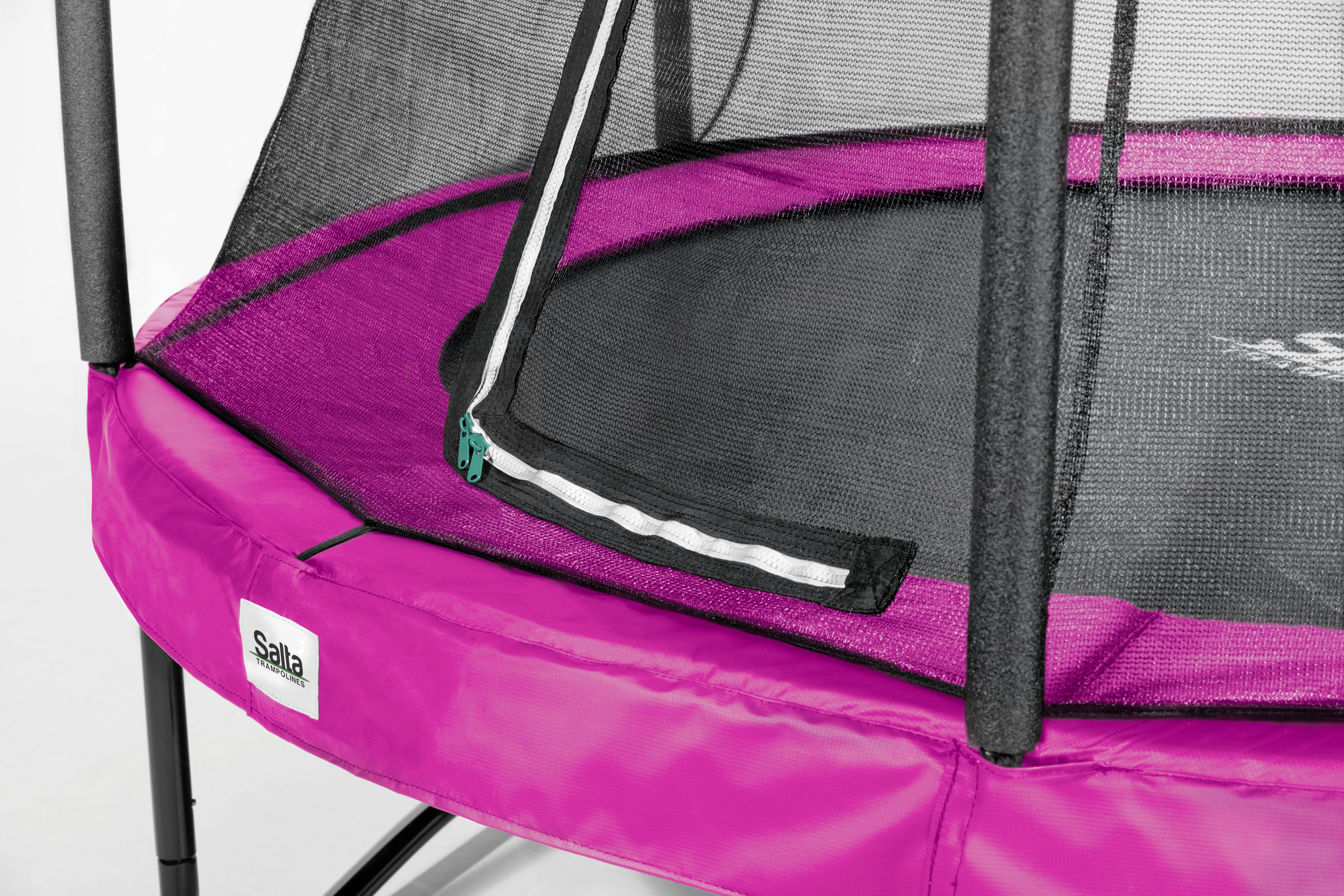 Trampolin Salta Comfort Edition Ø ca. 251cm - Pink, KONVENTIONELL, Metall (251cm) - Salta