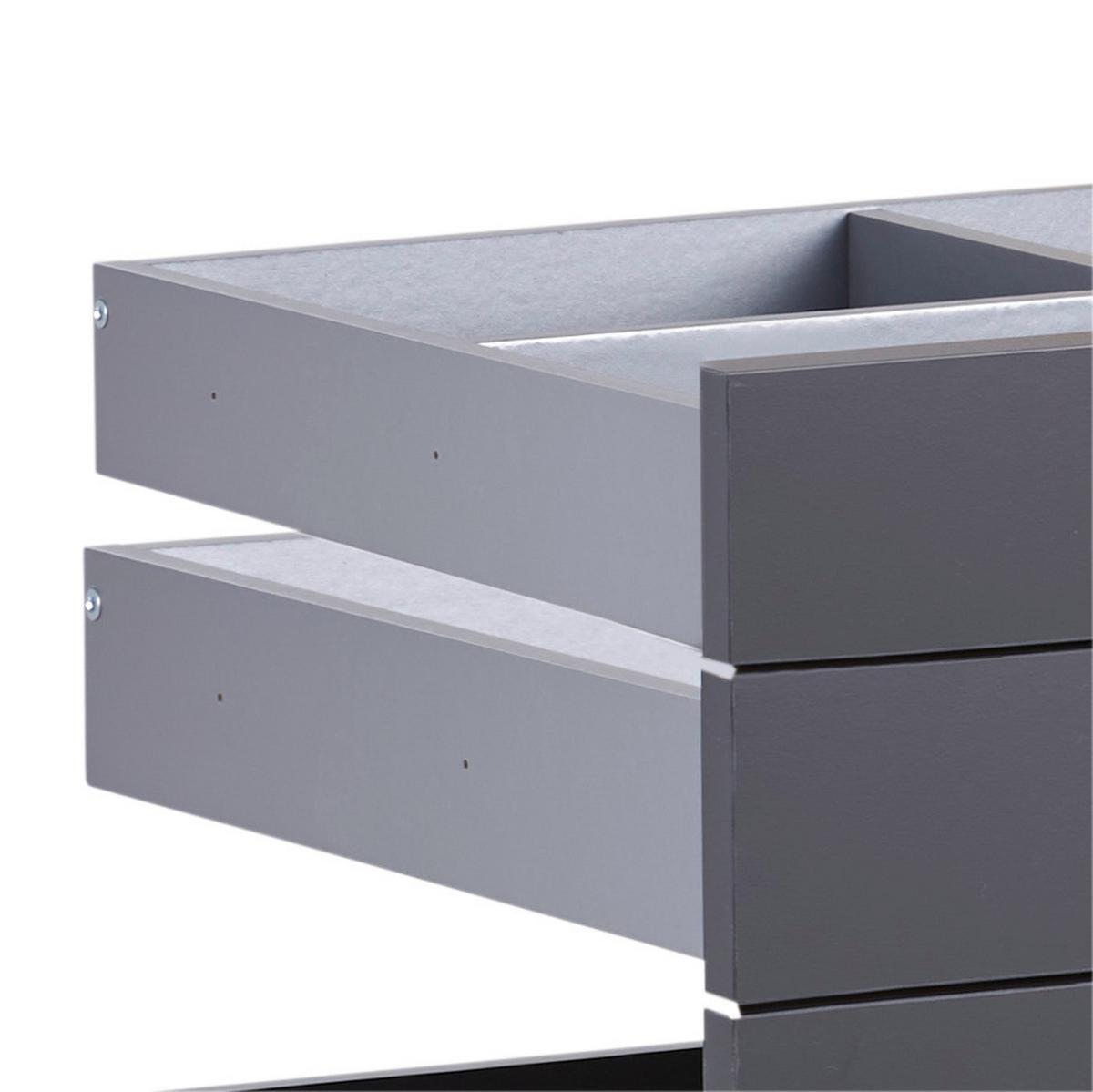 set sertare UNIT - antracit, Modern, material pe bază de lemn (91/83/47cm) - Ondega