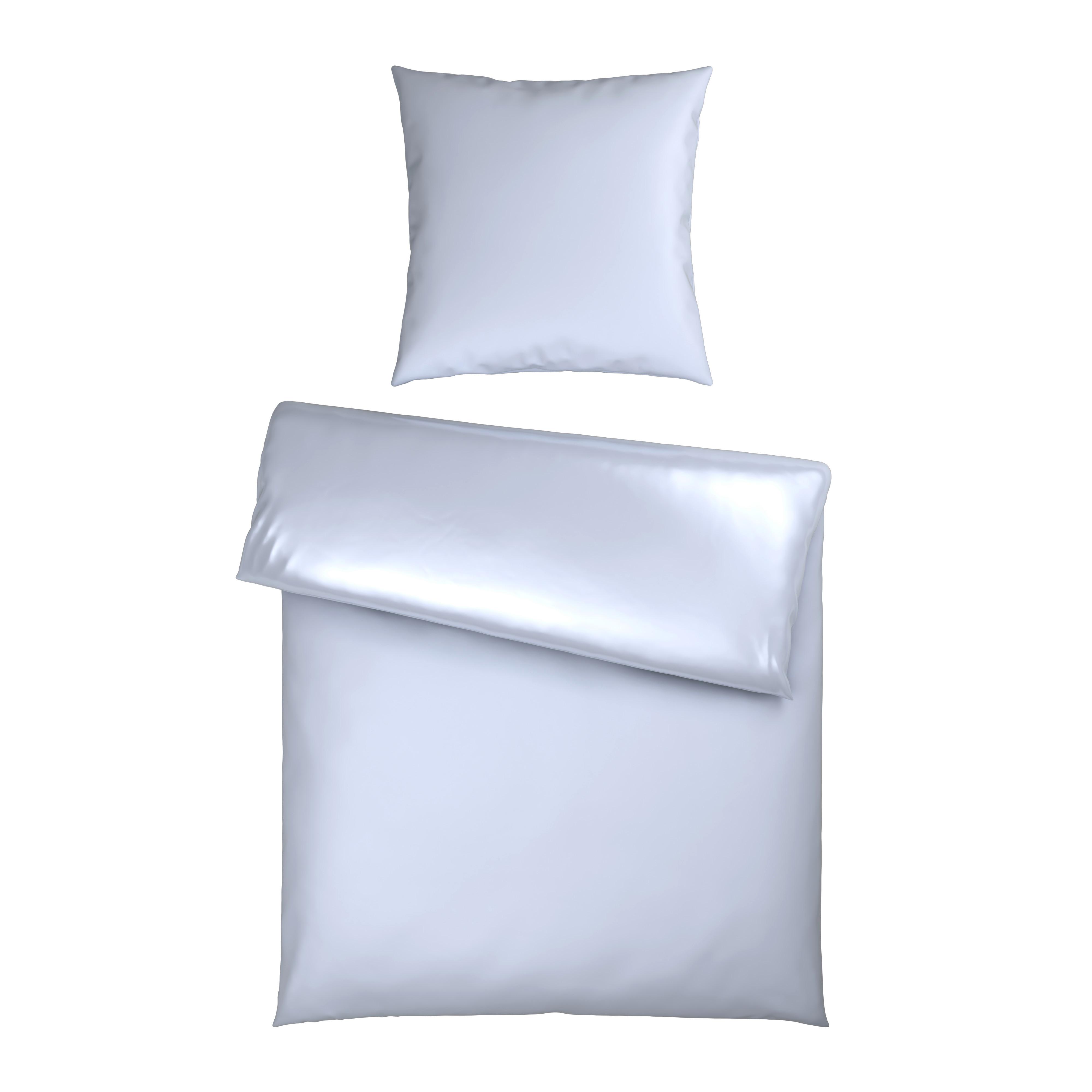 Bettwäsche Xenia Uni XL Weiß ca. 155x220cm - Weiß, MODERN, Textil (155/220cm) - Premium Living