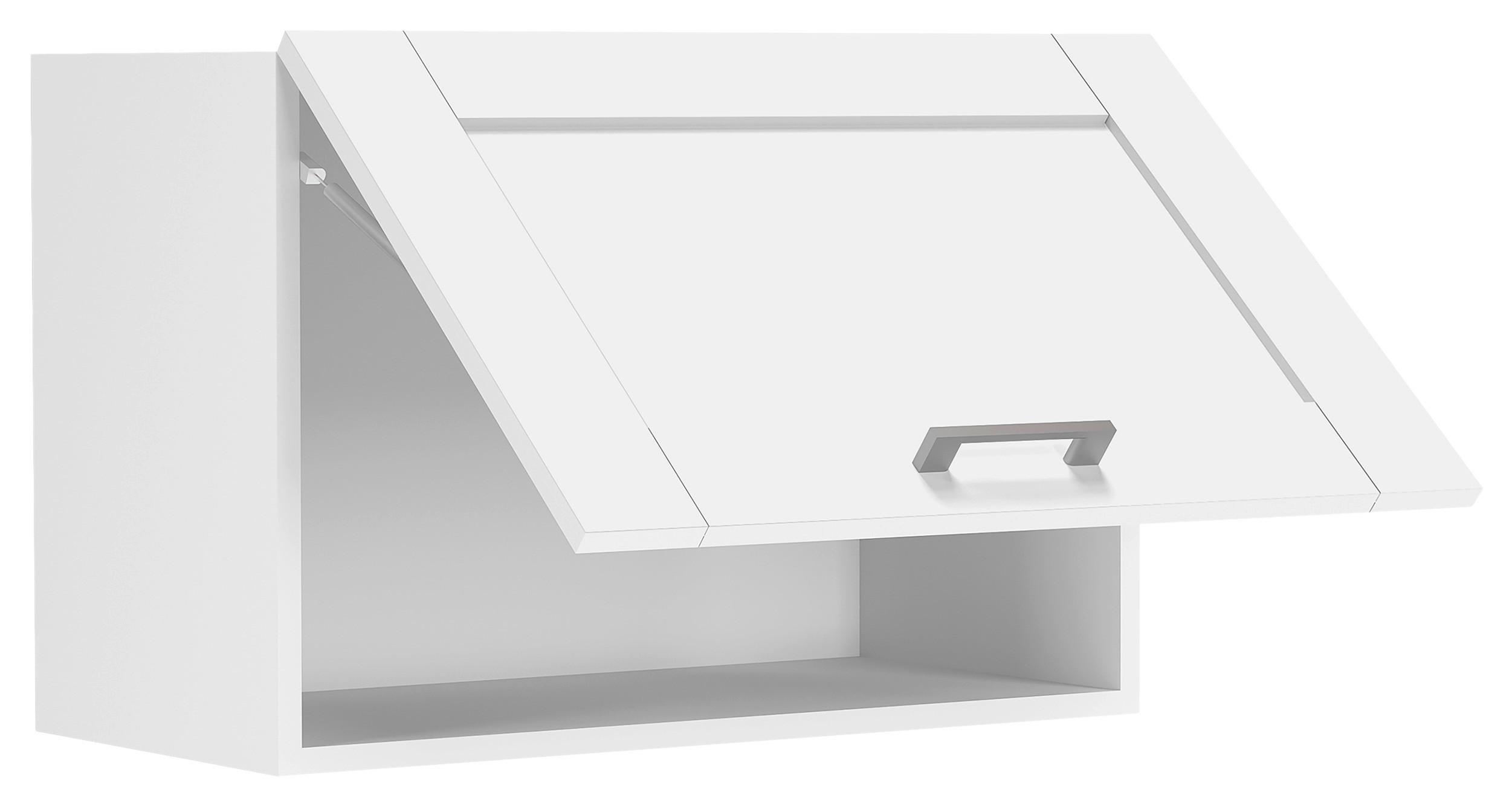 KÜCHENOBERSCHRANK COLURA - Weiss/Silberfarben, Trend, Holzwerkstoff/Kunststoff (60/40/31cm) - MID.YOU