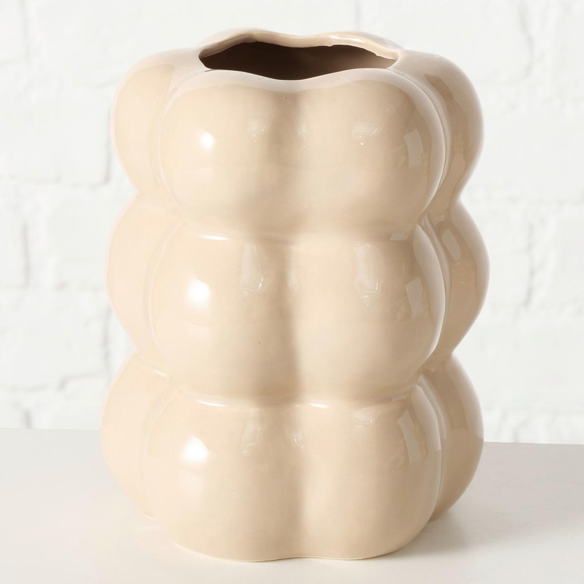 Vase Lumina I Beige - Basics, Keramik (14,5/18cm)