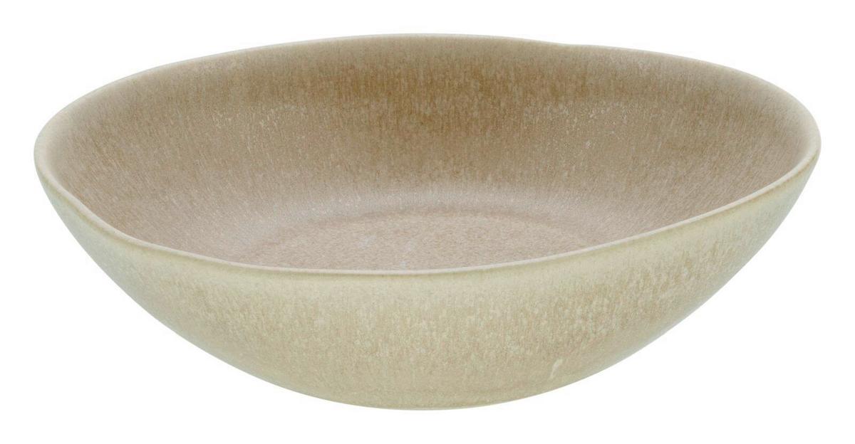 Globoki Krožnik Gourmet - bež, Moderno, keramika (20,5/16,5/5,2cm) - Premium Living