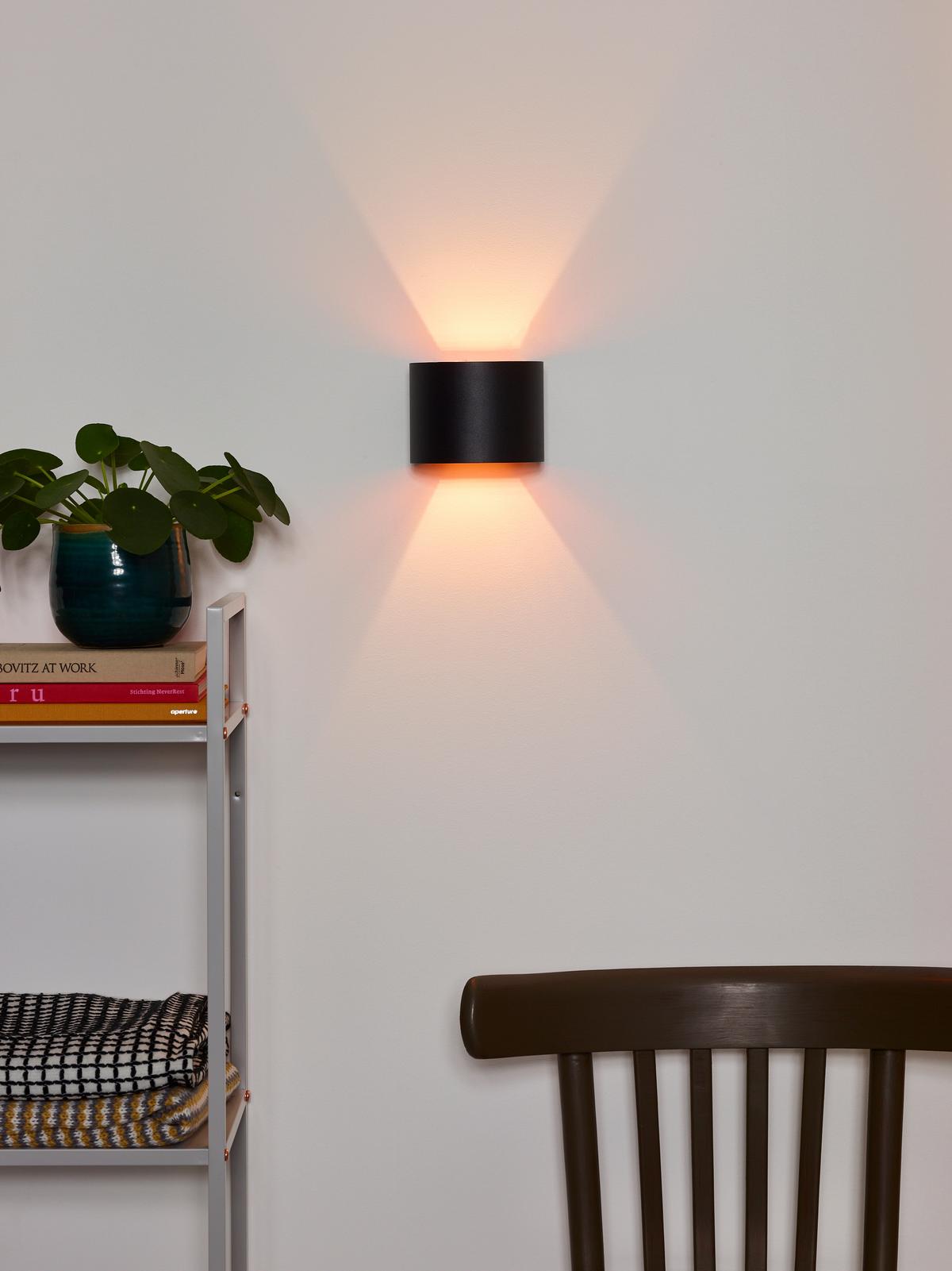 KINKIET LED 09218/04/30 XIO - czarny, Design, metal (11/13/9.7cm) - Lucide