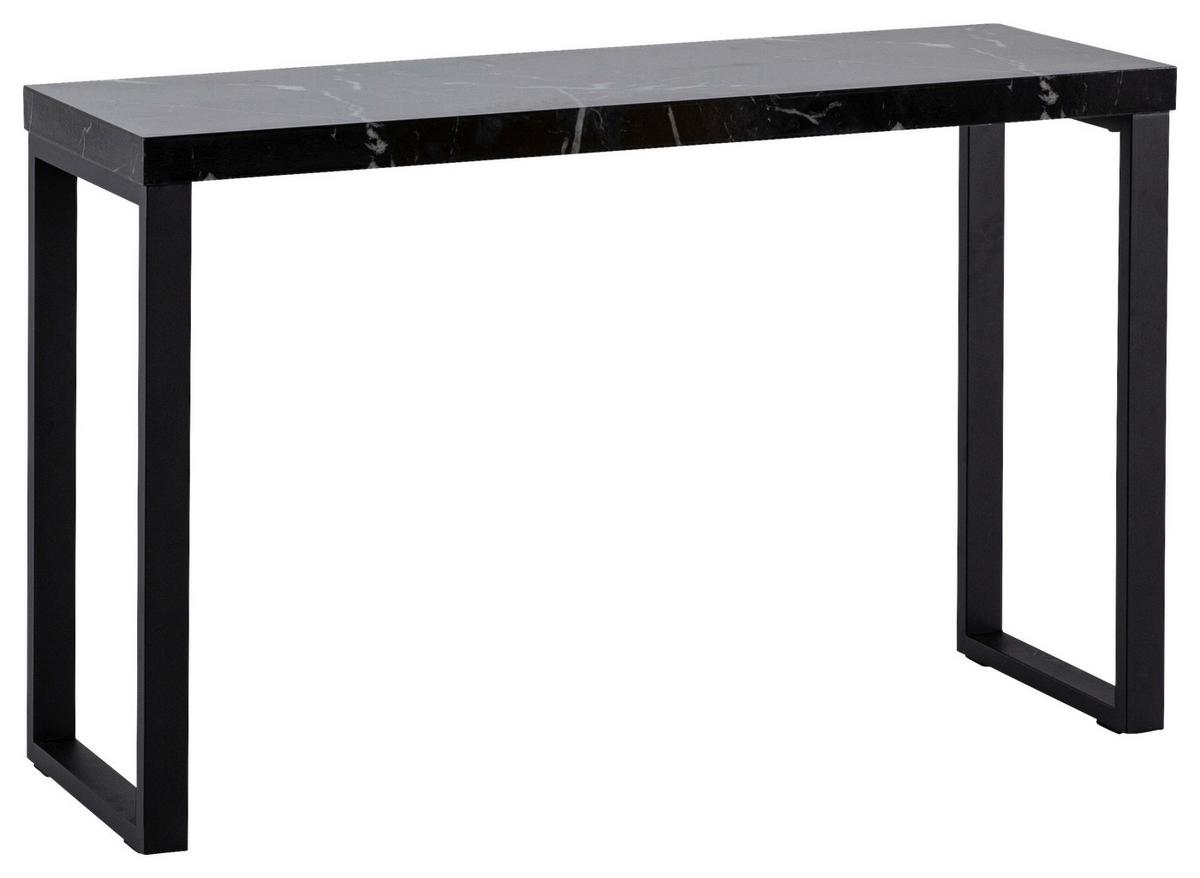 KONSOLENTISCH WL6.909 - Schwarz, Design, Holzwerkstoff/Metall (120/40/76cm) - MID.YOU