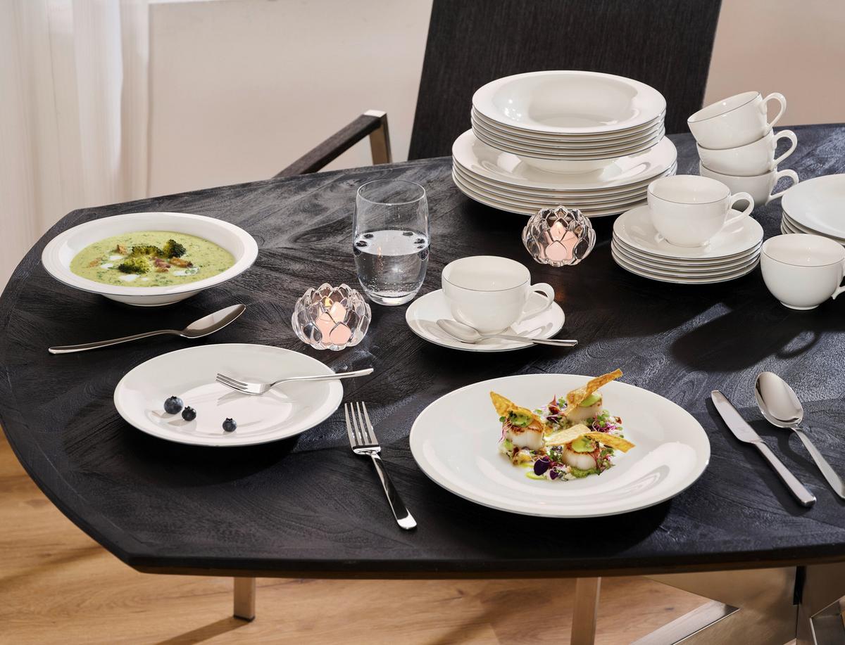 ZASTAWA STOŁOWA 10-1322-7609 VILLEROY&BOCH - biały/szary, Konventionell, ceramika - Villeroy & Boch