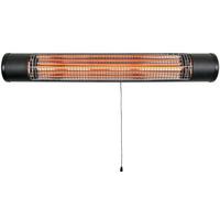 Infrarotstrahler Schwarz max. 1500 Watt - Schwarz, Basics, Metall (75/18/11cm)