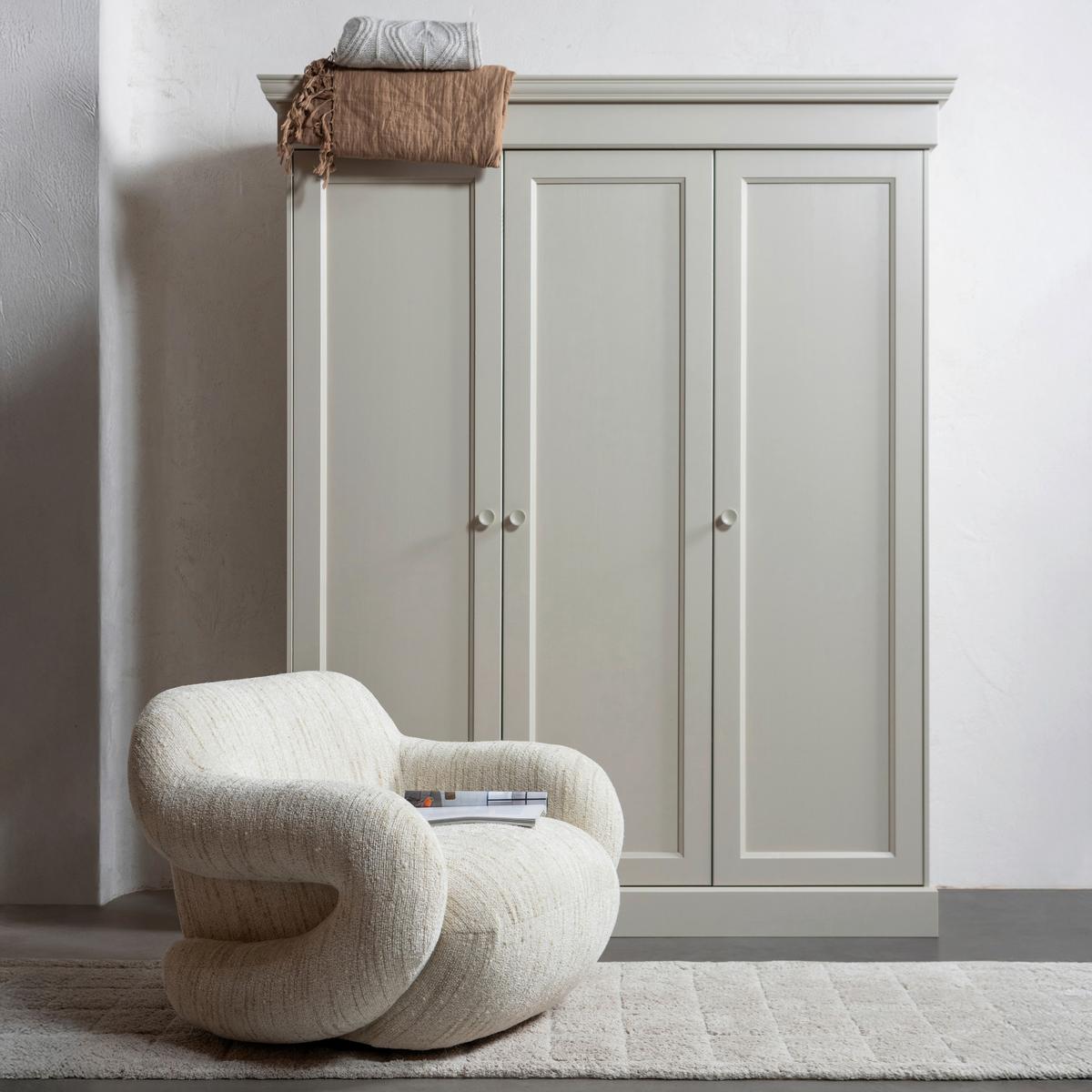 SESSEL Folke Naturfarben B: 88cm - Schwarz/Naturfarben, Design, Kunststoff/Textil (88/70/88cm) - Livetastic