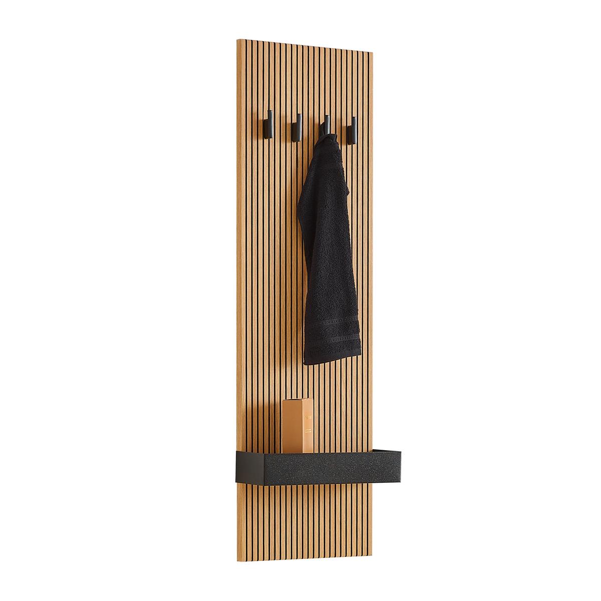 Panou de perete VENEZIA -EXKLUSIV- - culoare lemn stejar, Lifestyle, material pe bază de lemn (35/115/15cm) - Mömax