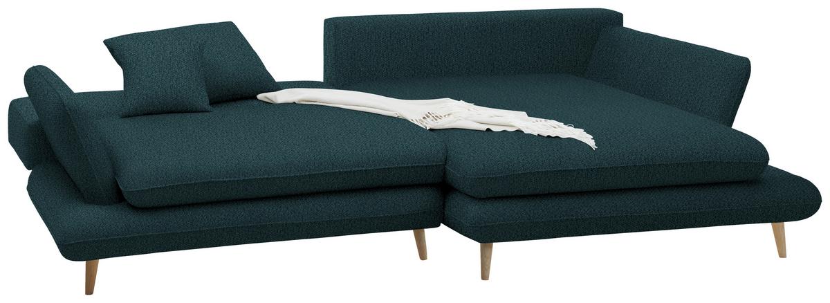 Coltar MONTE - verde închis, Romantik / Landhaus, lemn/textil (283/181cm) - Based