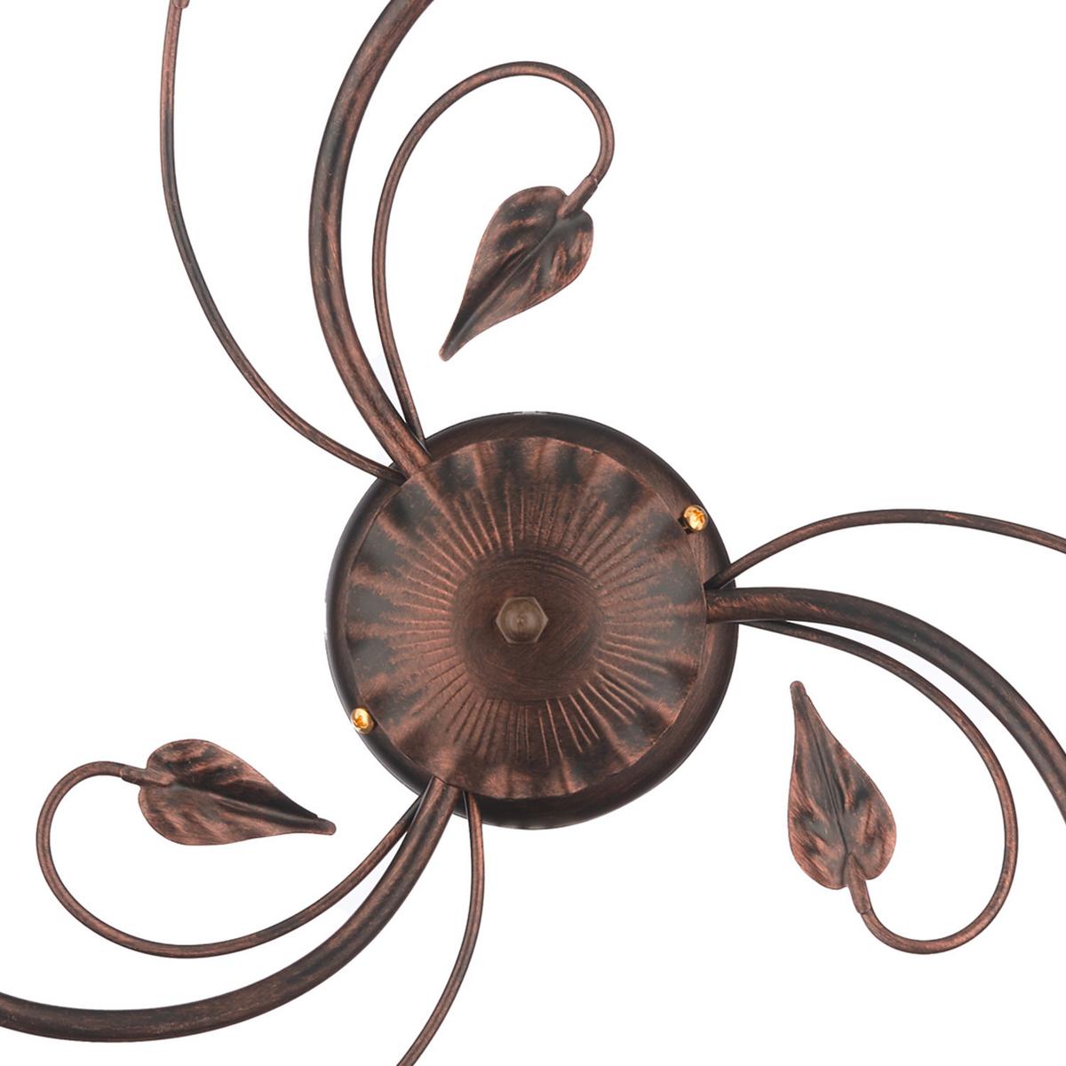Mennyezeti Lámpa 4716/pl3 Oro Rosso - bronzszínű, Konventionell, üveg/fém (50/20cm)