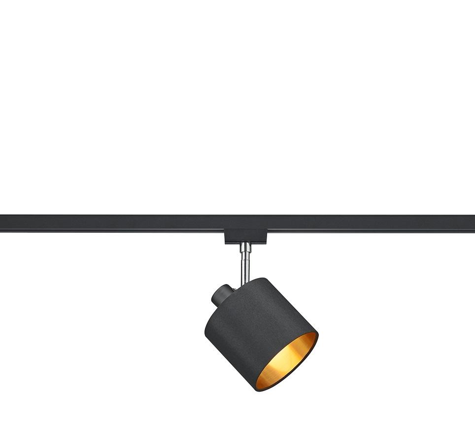 Schienensystem-Strahler Tommy Duoline max. 25 Watt - Goldfarben/Schwarz, Basics, Textil (16/22/12cm) - Trio Leuchten