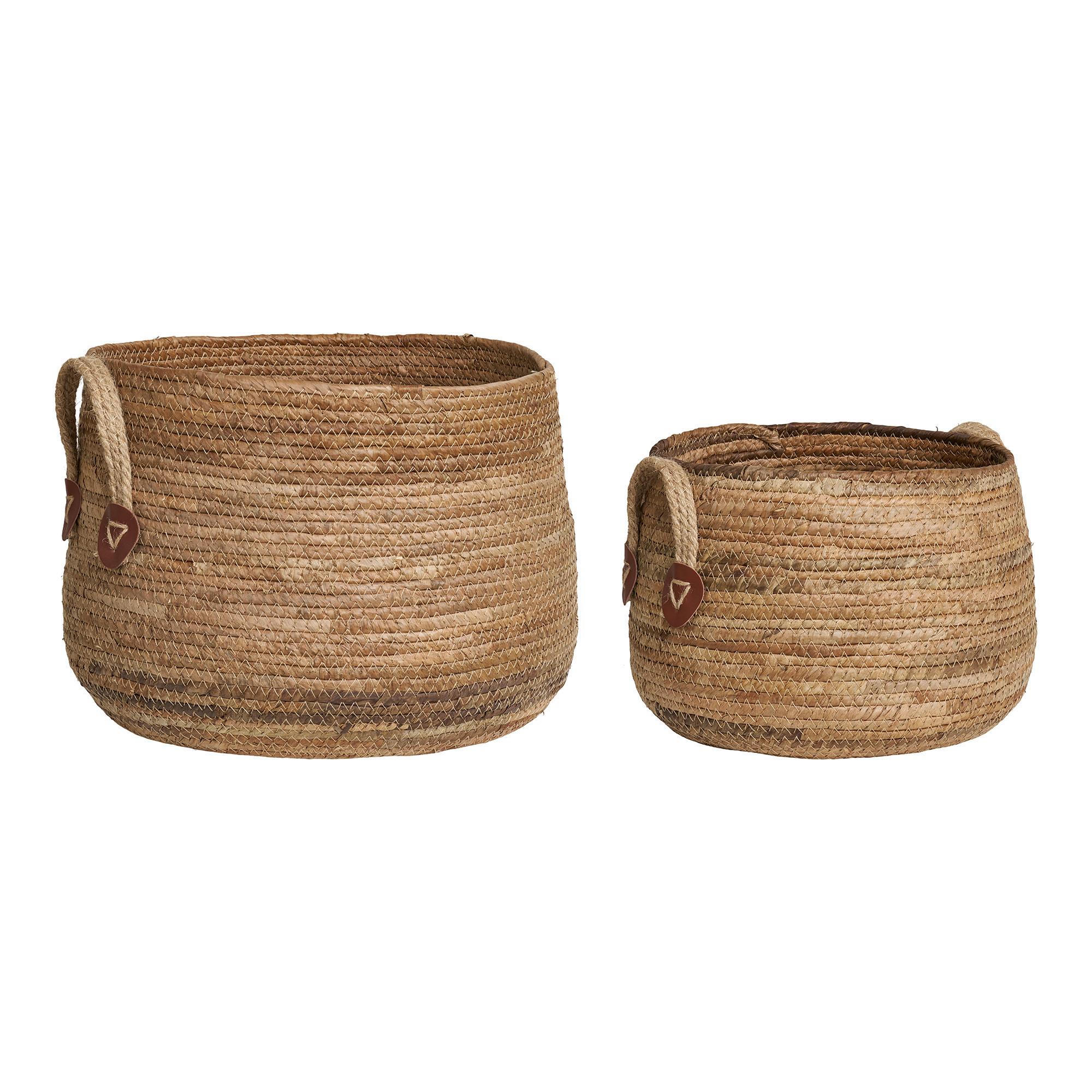 Korbset Aosta Baskets Braun - Braun, Design, Holz