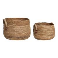Korbset Aosta Baskets Braun - Braun, Design, Holz