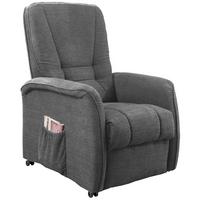 Relaxsessel Harry Dunkelgrau Nylon/Struktur - Dunkelgrau/Schwarz, Design, Kunststoff/Textil (77/107/88cm) - Livetastic