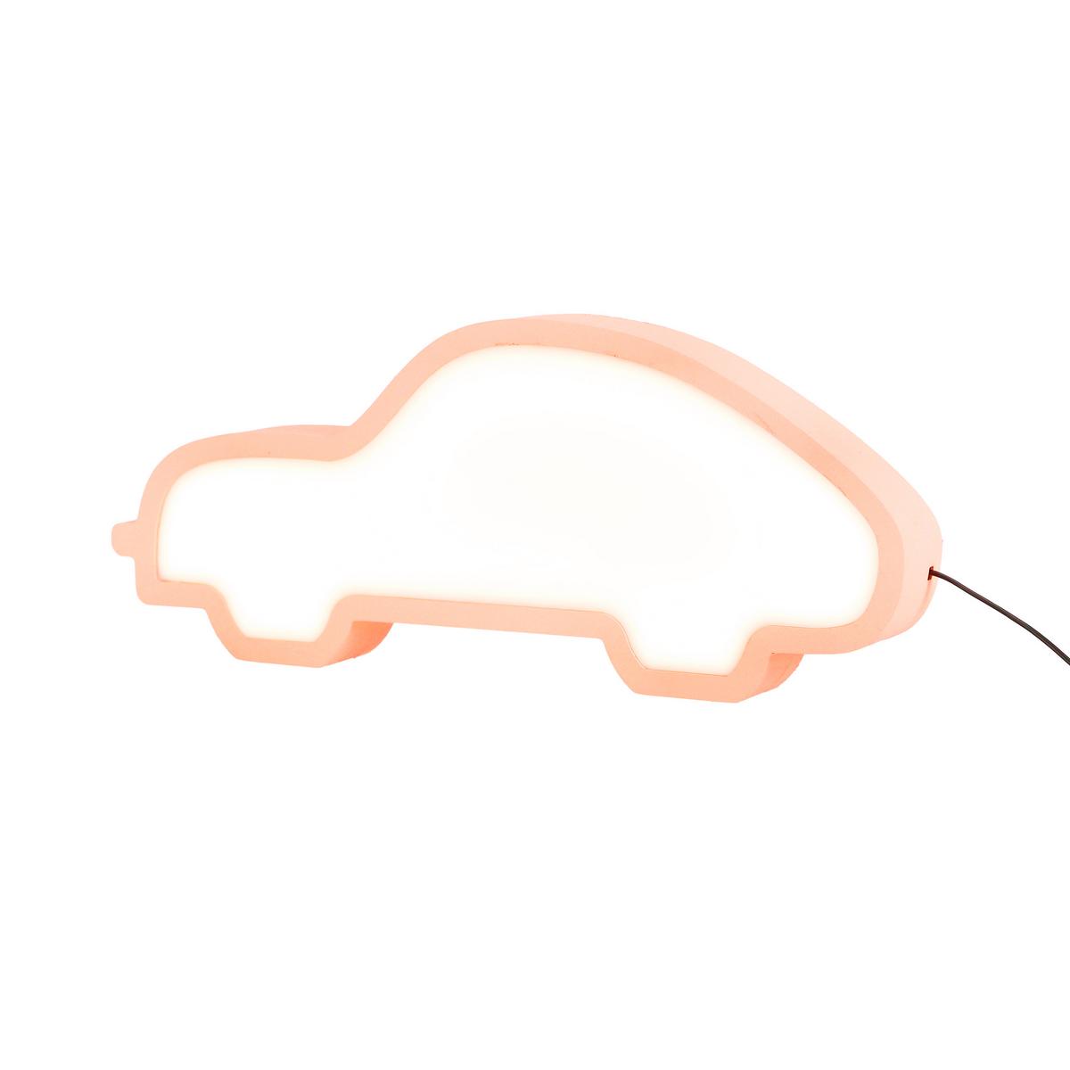 Dječja Stolna Svjetiljka Car - pink, Basics, drvni materijal/plastika (35/3.5/14cm)