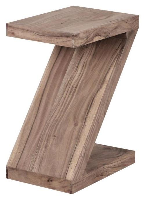 Beistelltisch "Mumbai" ca. 44x30 cm, aus Akazie - Akaziefarben, Design, Holz (44/30/59cm) - MID.YOU