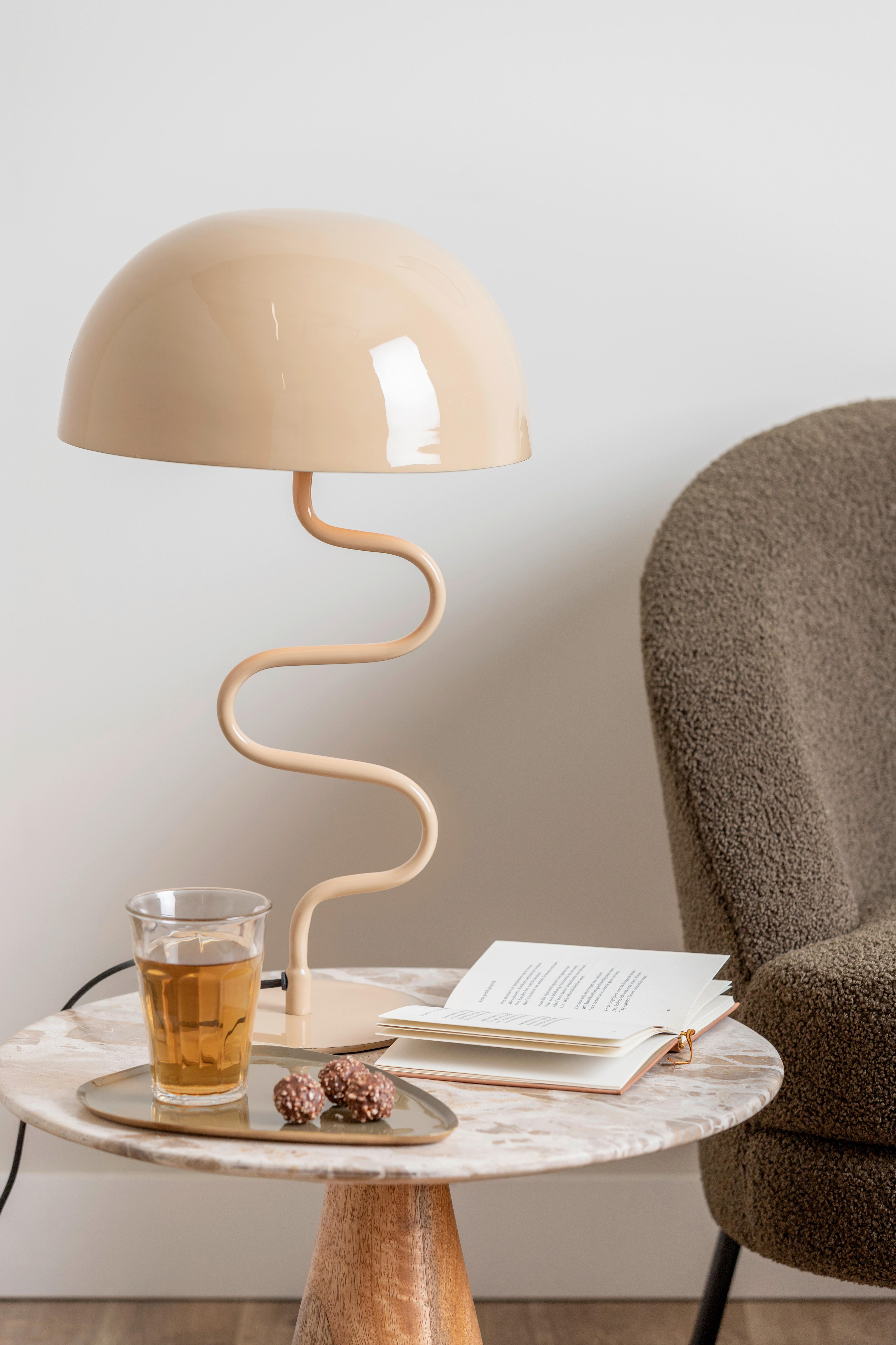 LAMPA STOŁOWA LM2128LB - beżowy, Konventionell, metal (31/54/31cm) - Present Time