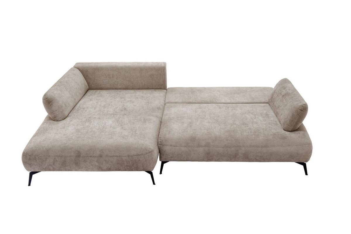 Kutna Garnitura Madison - svijetlo smeđa/crna, Moderno (186/92/284cm) - Modern Living