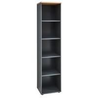 Álló Polc Memphis - grafitszürke/Artisan tölgy, Modern, faalapú anyag (45/197/38cm) - Premium Living