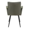STOL MED ARMSTÖD NOVA - grön/svart, Modern, metall/textil (63/88/63cm) - Mömax