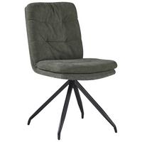 Stuhl Nova Grün/Schwarz - Schwarz/Grün, MODERN, Textil/Metall (48/89/67cm) - Premium Living