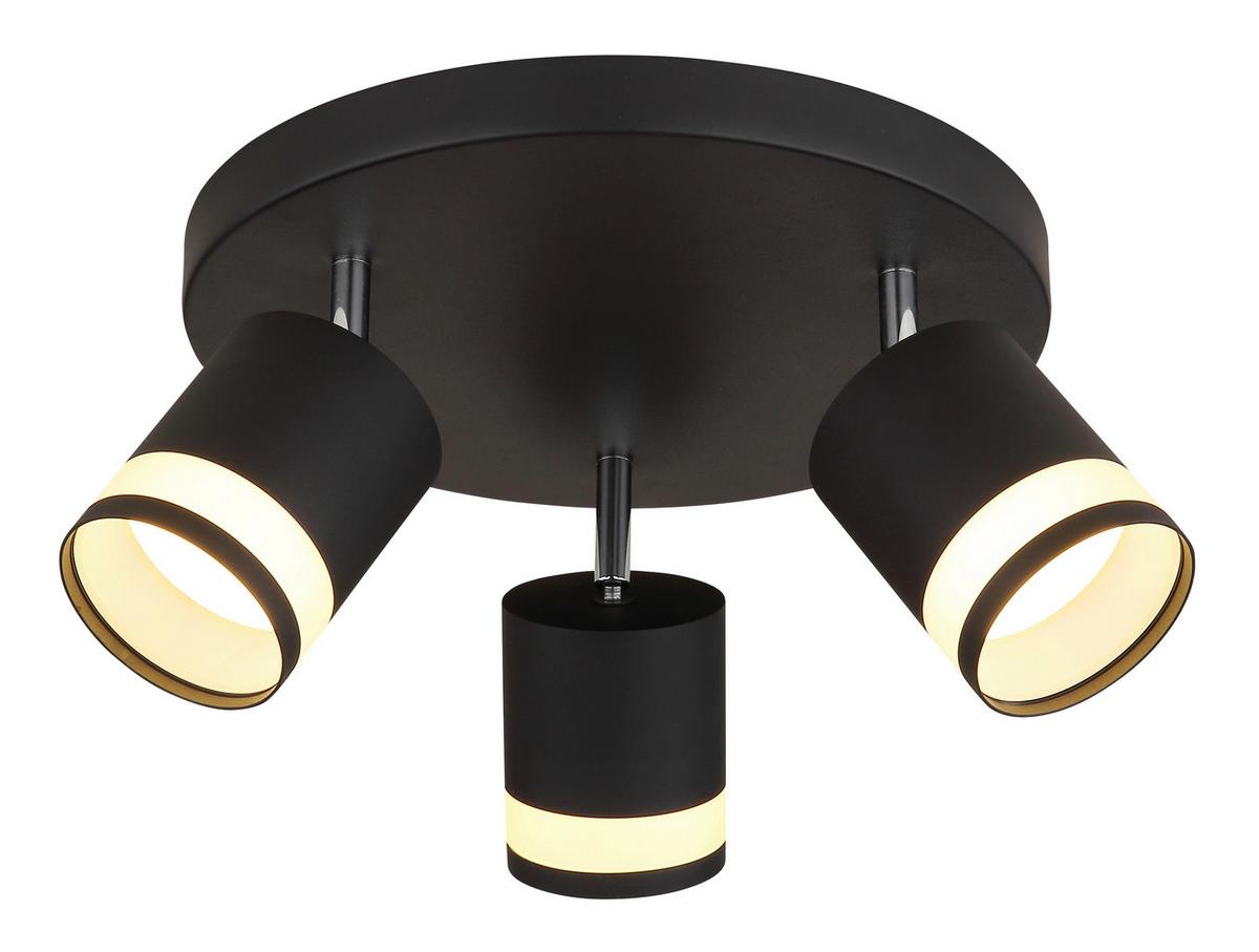 Spotlámpa 57852-3 Lucero - fekete/fehér, Design, műanyag/fém (30/18,5cm) - Globo