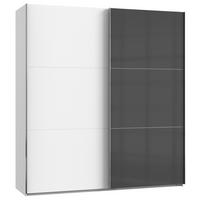 Ormar S Kliznim Vratima Level 36c - bijela/siva, Moderno, drvni materijal (200/216/65cm) - Modern Living