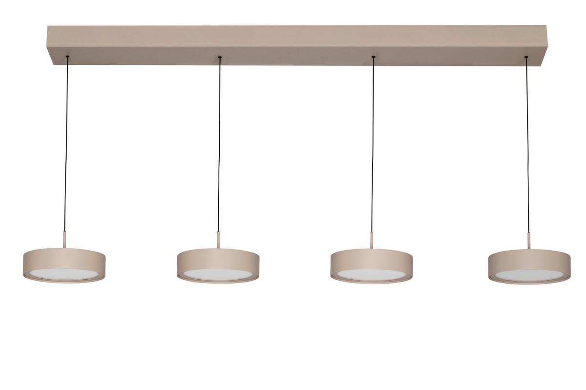 LAMPA WISZĄCA LED BELLEVUE *DK* - kolor piaskowy, Design, metal (118/17,5/180cm) - Dieter Knoll