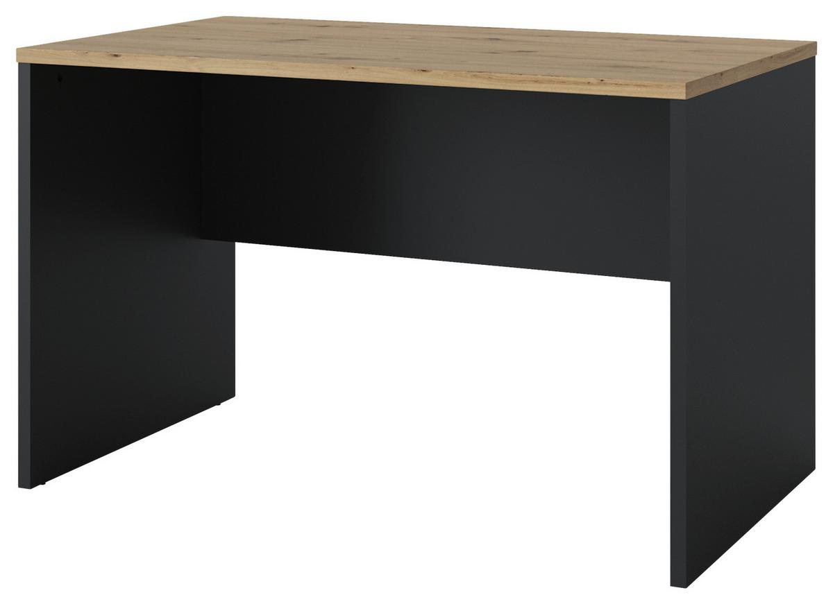 Pisalna Miza Turino, Antracit, Barva Hrasta - barve hrasta/antracit, Trend, umetna masa/leseni material (120/75,5/70cm)