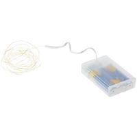 Fényfüzér 40db LED - ezüstszínű, Basics, fém (195cm)