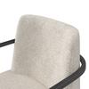 ARMLEHNSTUHL AMARA - Hellgrau/Schwarz, MODERN, Holz/Textil (55/81,5/60cm) - Bessagi Home