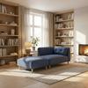 RECAMIERE FANNY - blå/naturfärgad, Modern, trä/textil (154/55/73cm) - Bessagi Home