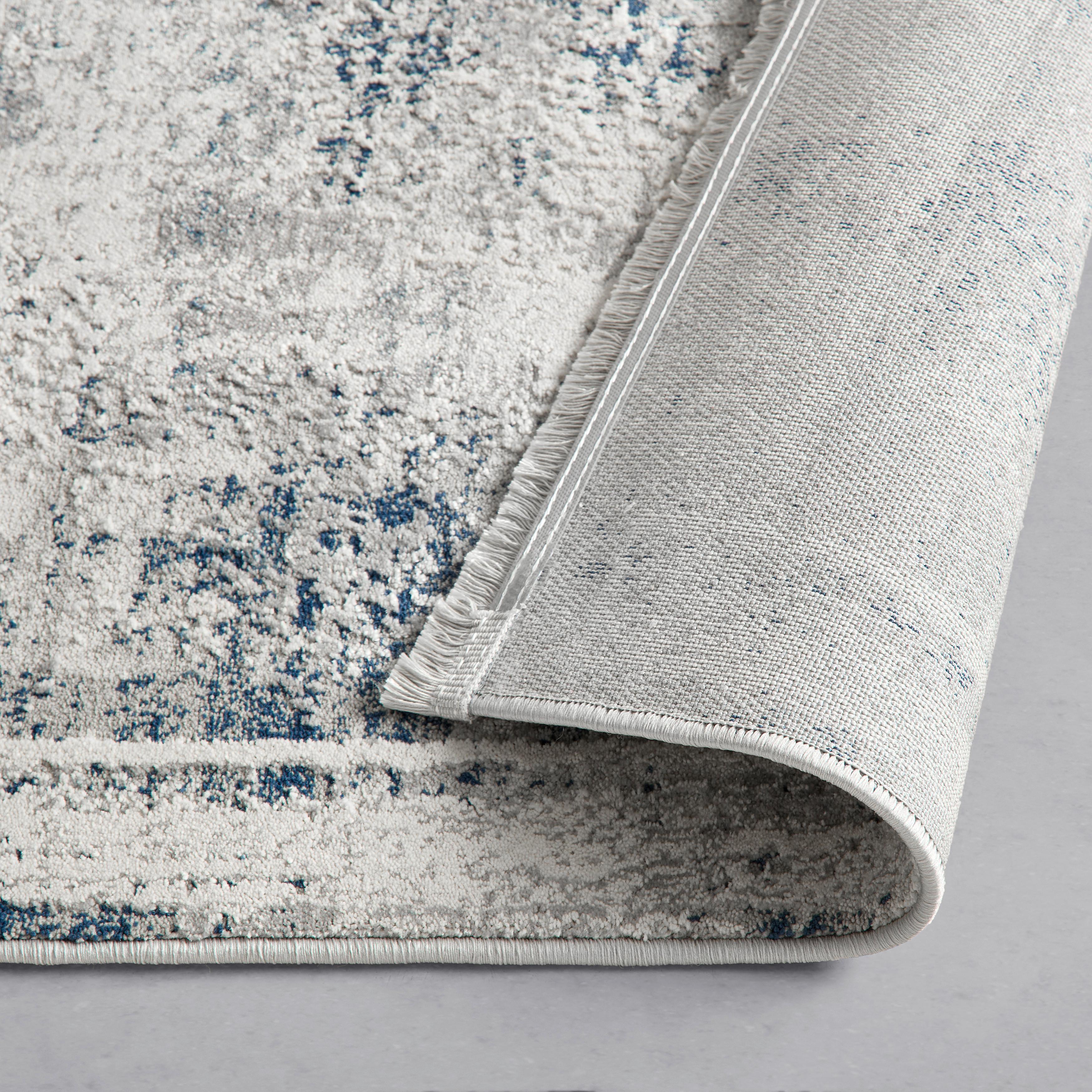 VÄVD MATTA ISVIND - ljusblå/cremefärgad, Klassisk, textil (120/170cm) - Mömax