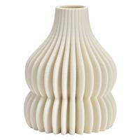 Vase Weiß Keramik - Weiß, Basics, Keramik (12/16/12cm)