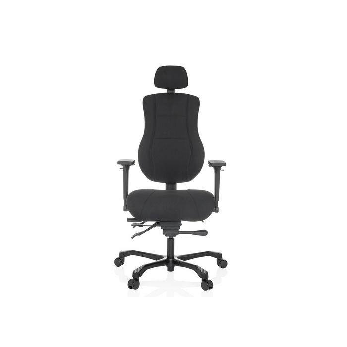 Drehstuhl 24 Hours Basic Schwarz - Schwarz, MODERN, Kunststoff/Textil (68/109 - 151/70cm) - MID.YOU