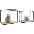 Wandboardset Schwarz - Schwarz, MODERN, Metall (30/25/14cm) Wandboardset Schwarz - Schwarz, MODERN, Metall (30/25/14cm)