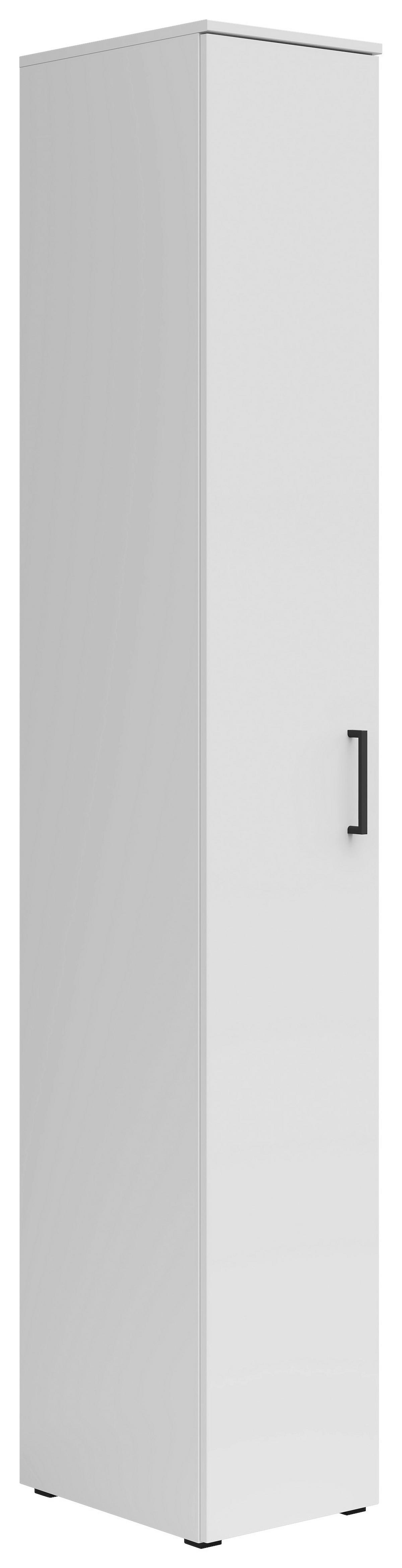 Schrank Multistauraum Weiß - Schwarz/Weiß, MODERN, Holzwerkstoff/Kunststoff (30/195/40cm) - Mömax