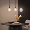 HÄNGELEUCHTE LASIM - Transparent/Schwarz, MODERN, Kunststoff/Metall (70/14,5/120cm) - Premium Living