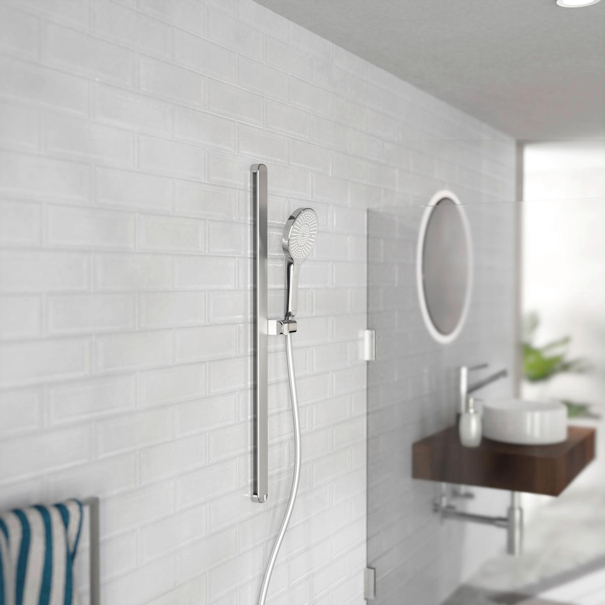 Brauseset Karibik Chromfarben/Hellgrau - Chromfarben/Hellgrau, Kunststoff (13/78,5/5,5cm) - Mömax