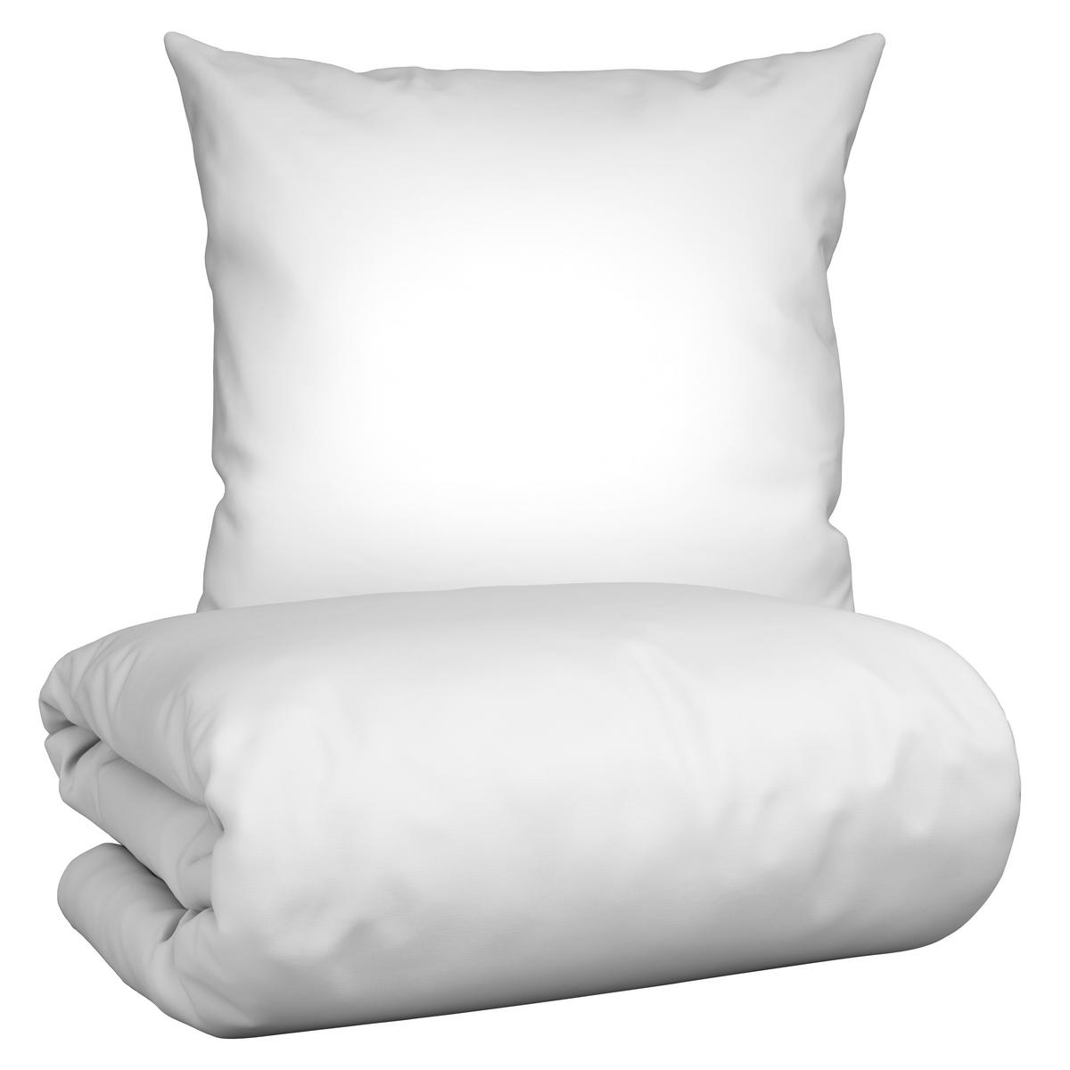 Bettwäsche Iris XL Weiß ca. 155x220cm - Weiß, MODERN, Textil (155/220cm) - Modern Living