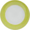 Dessertteller Shelly in Grün/Weiß - Weiß/Grün, Keramik (20,32cm) - MÖMAX modern living