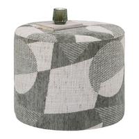 Hocker Marlon Graugrün - Weiß/Graugrün, LIFESTYLE, Holzwerkstoff/Textil (50/40/50cm) - Premium Living