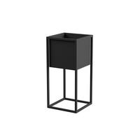 Blumenständer Schwarz - Schwarz, Basics, Metall (28/60/28cm)